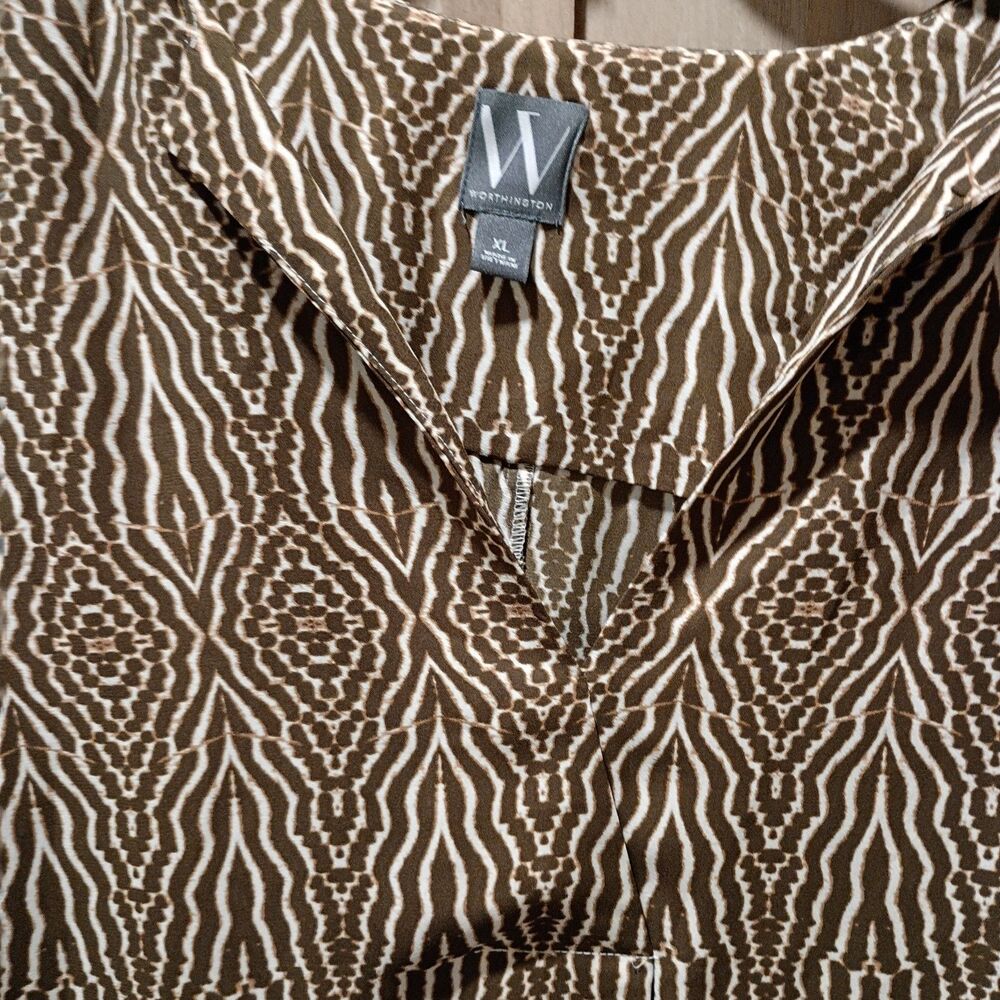 Worthington XL brown top - Picture 2 of 3